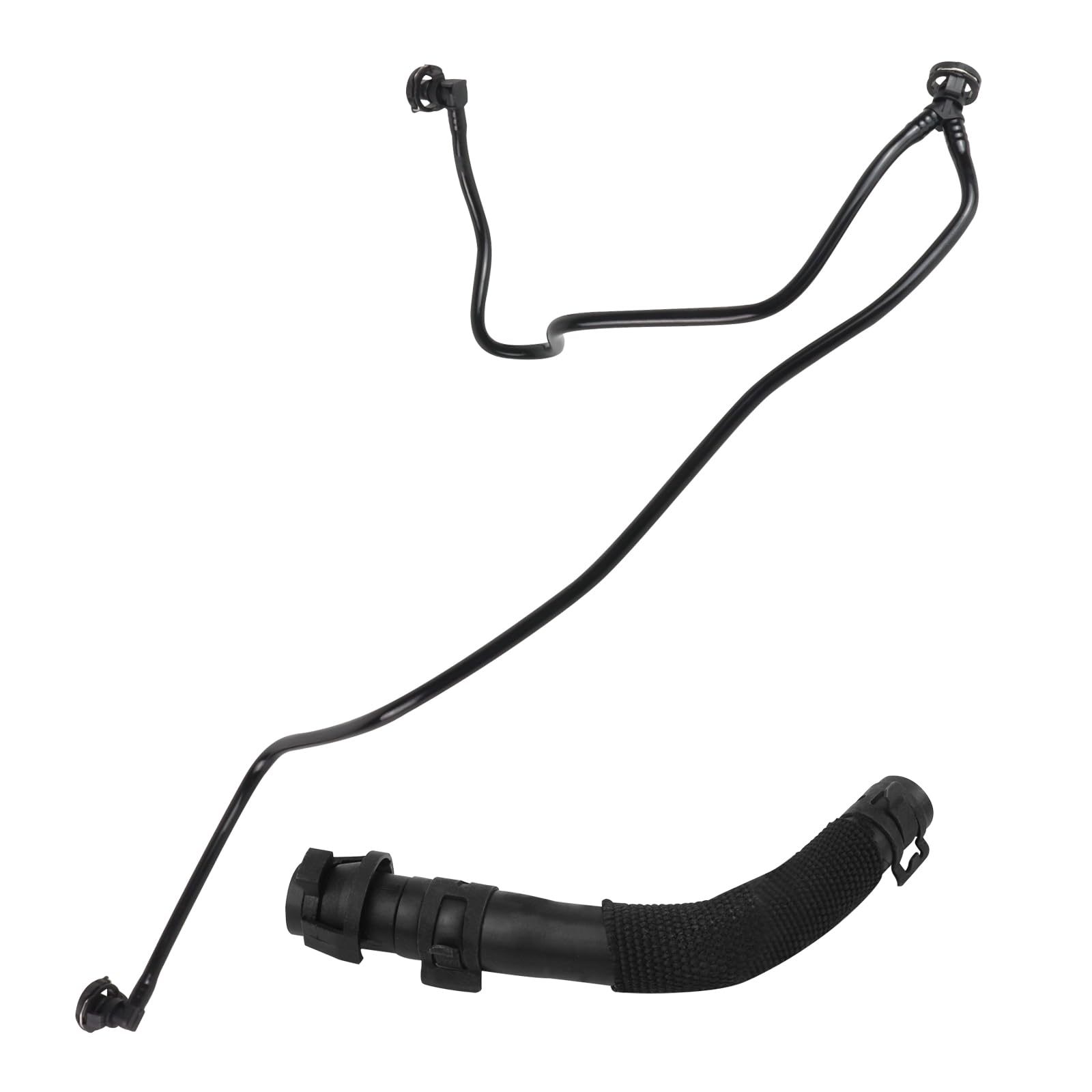 Bomunik front view of coolant hose kit showing complete two-piece set and benefits