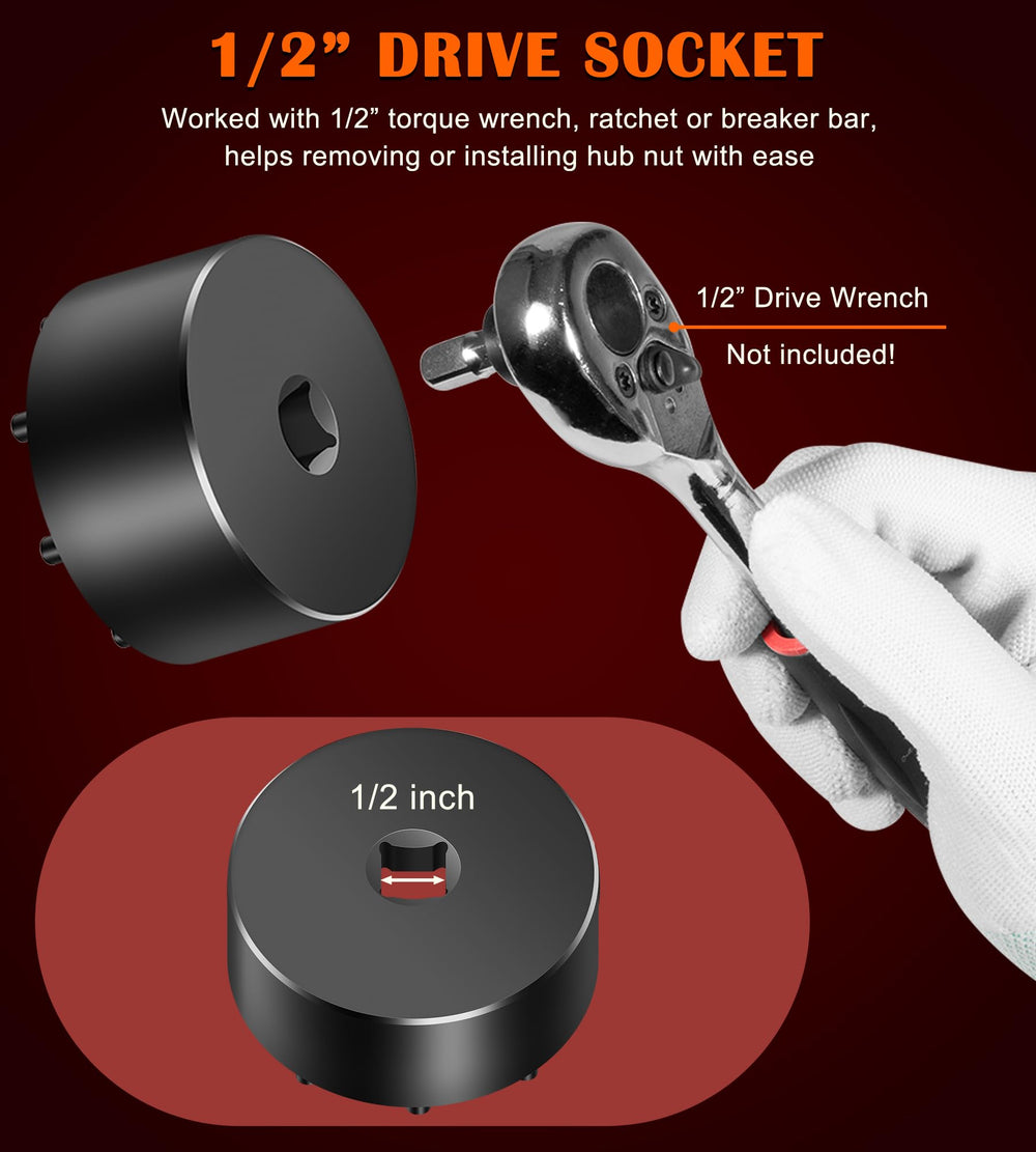 Bonbo 31510 attached to 1/2" ratchet demonstrating easy operation benefit