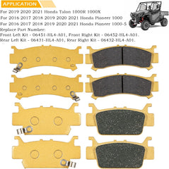 Bonbo rear packaging view displaying dual front and rear pad sets with fit benefits