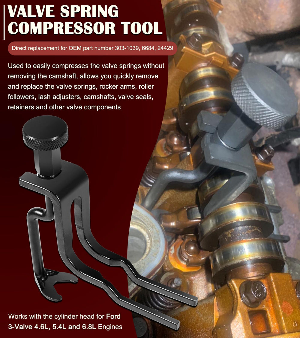 Bonbo tools in use on engine demonstrating correct placement to protect valves