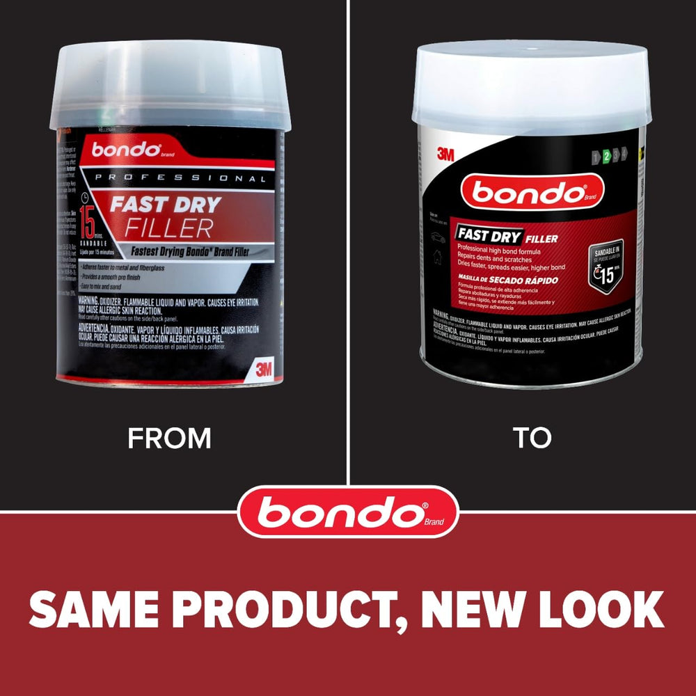 bondo open filler texture close-up shows smooth spreadability benefit