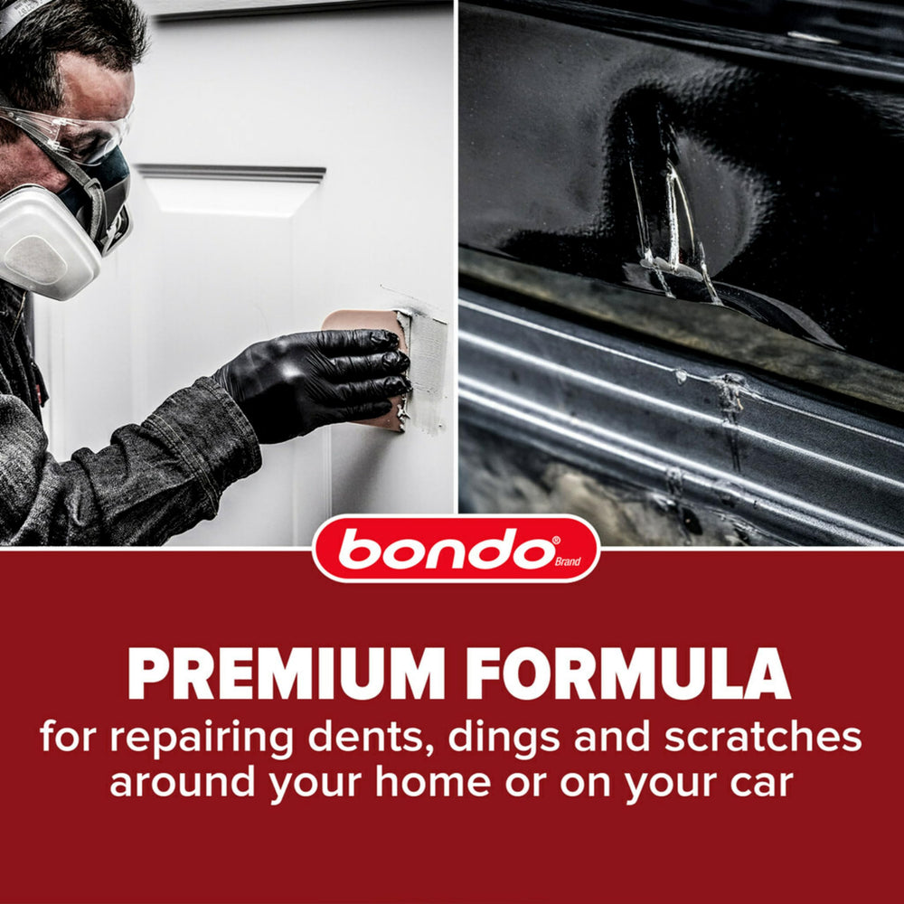 bondo sanded surface close-up shows smooth finish and paint readiness benefit