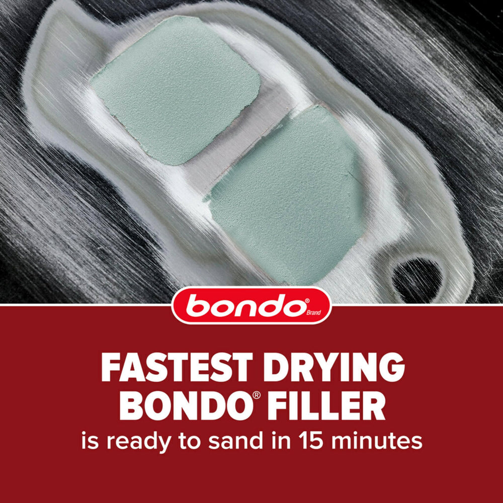 bondo filling a wood gouge shows strong adhesion and restoration benefit