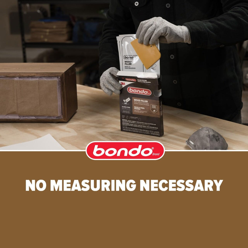 bondo labeled pouch showing directions and contents for confident use