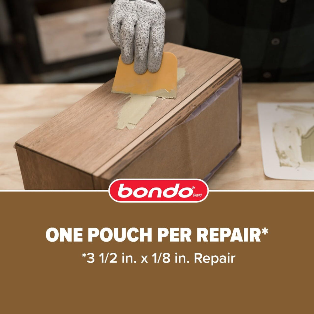 bondo pouch next to a coin for size comparison and low-waste convenience