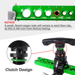 Bonvoisin tube clamp with limit piece installed, ensures repeatable insertion depth