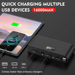 BOOKOO jumper clamps and USB ports detail for secure, versatile charging
