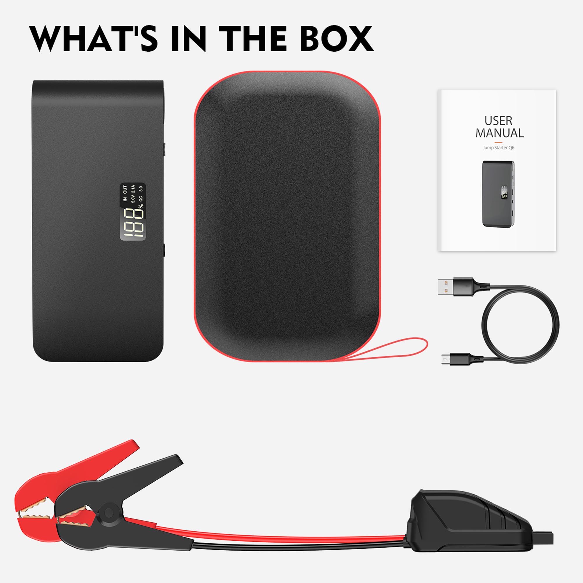 BOOKOO included accessories laid out for quick setup and convenience