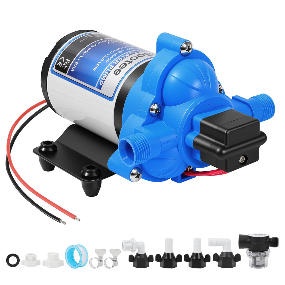 Bootee front view pump showing compact housing and easy installation benefit