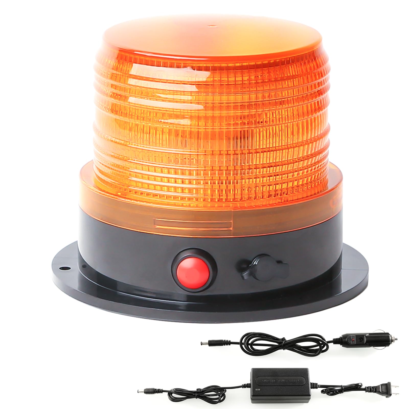 BooYu front view showing amber beacon and housing, improves roadside visibility