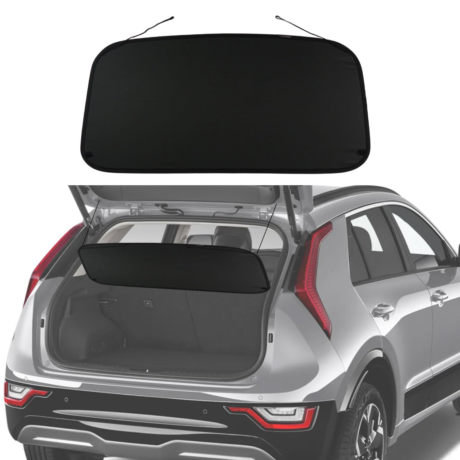 BOPARAUTO front view of cargo cover showing clean fit and privacy benefit