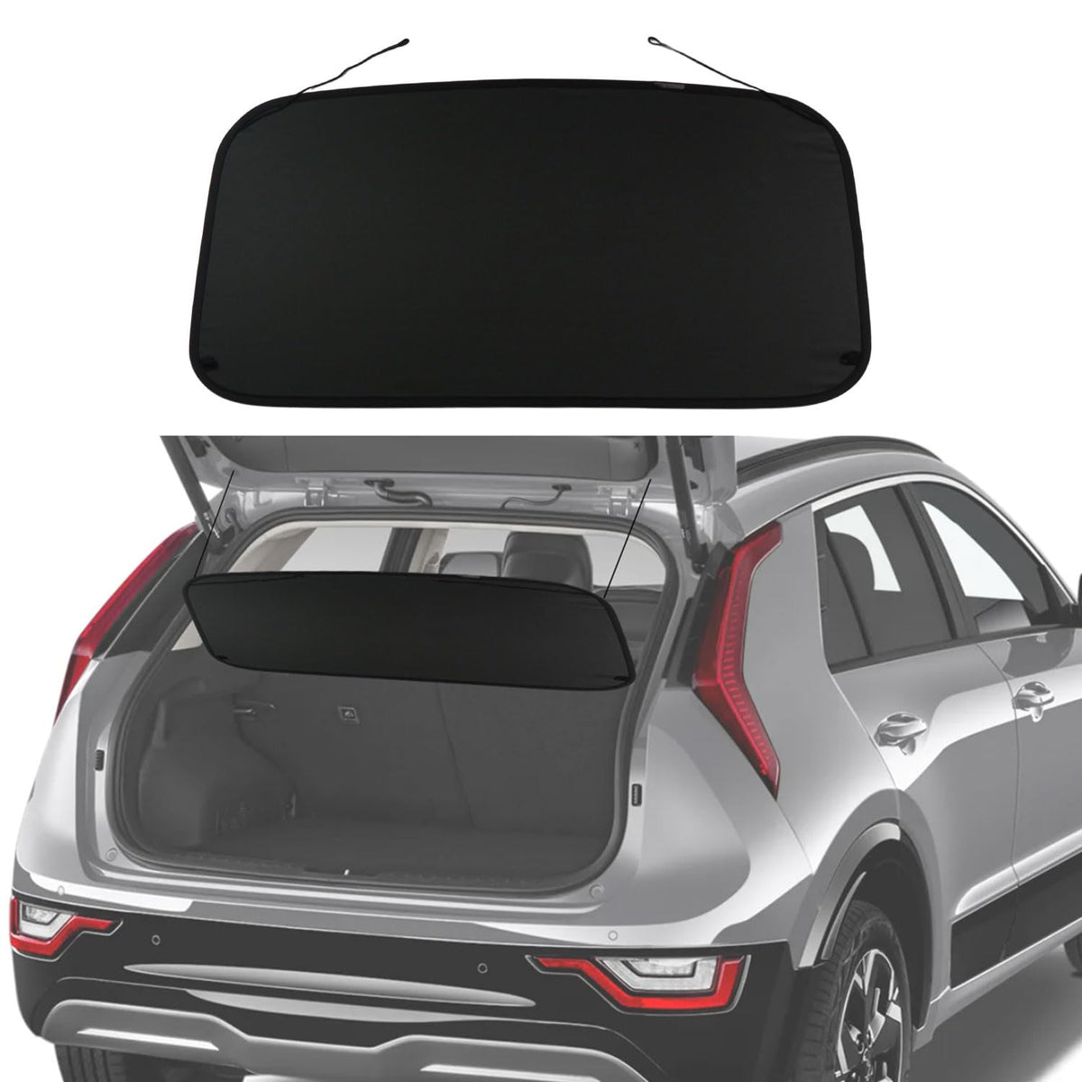BOPARAUTO front view of cargo cover showing clean fit and privacy benefit