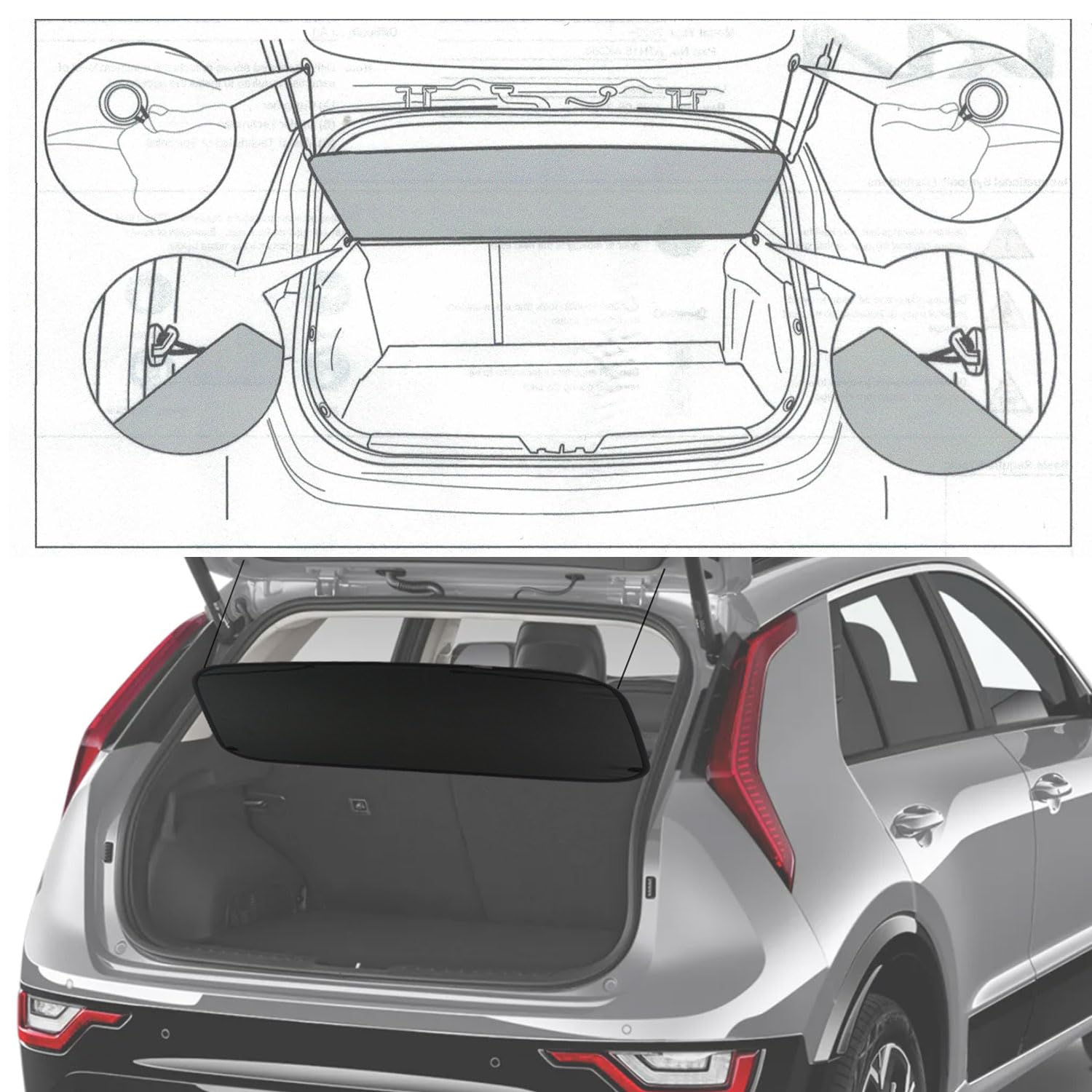 BOPARAUTO retracted cover position showing easy removal and flexible use