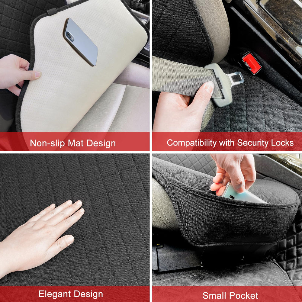 BOPUOVRE seat cover installed in car demonstrating easy fit