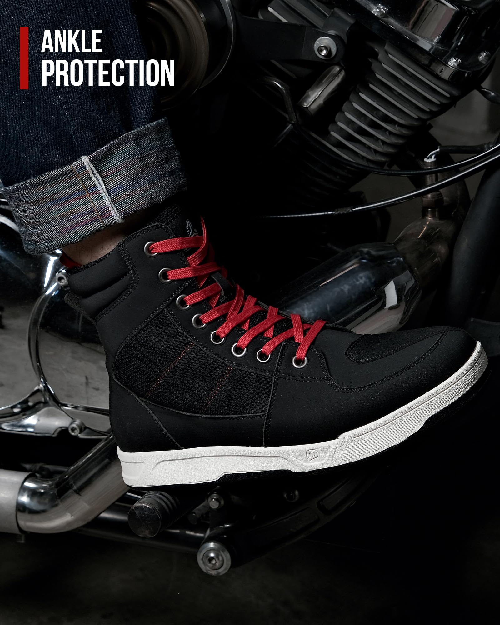 BORLENI reflective inserts enhancing night visibility and rider safety