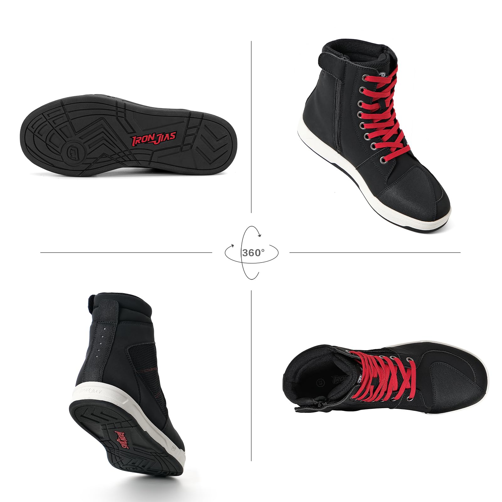 BORLENI leather and mesh texture highlighting breathability and durability