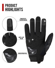 BORLENI touchscreen forefinger in use enables phone control while riding