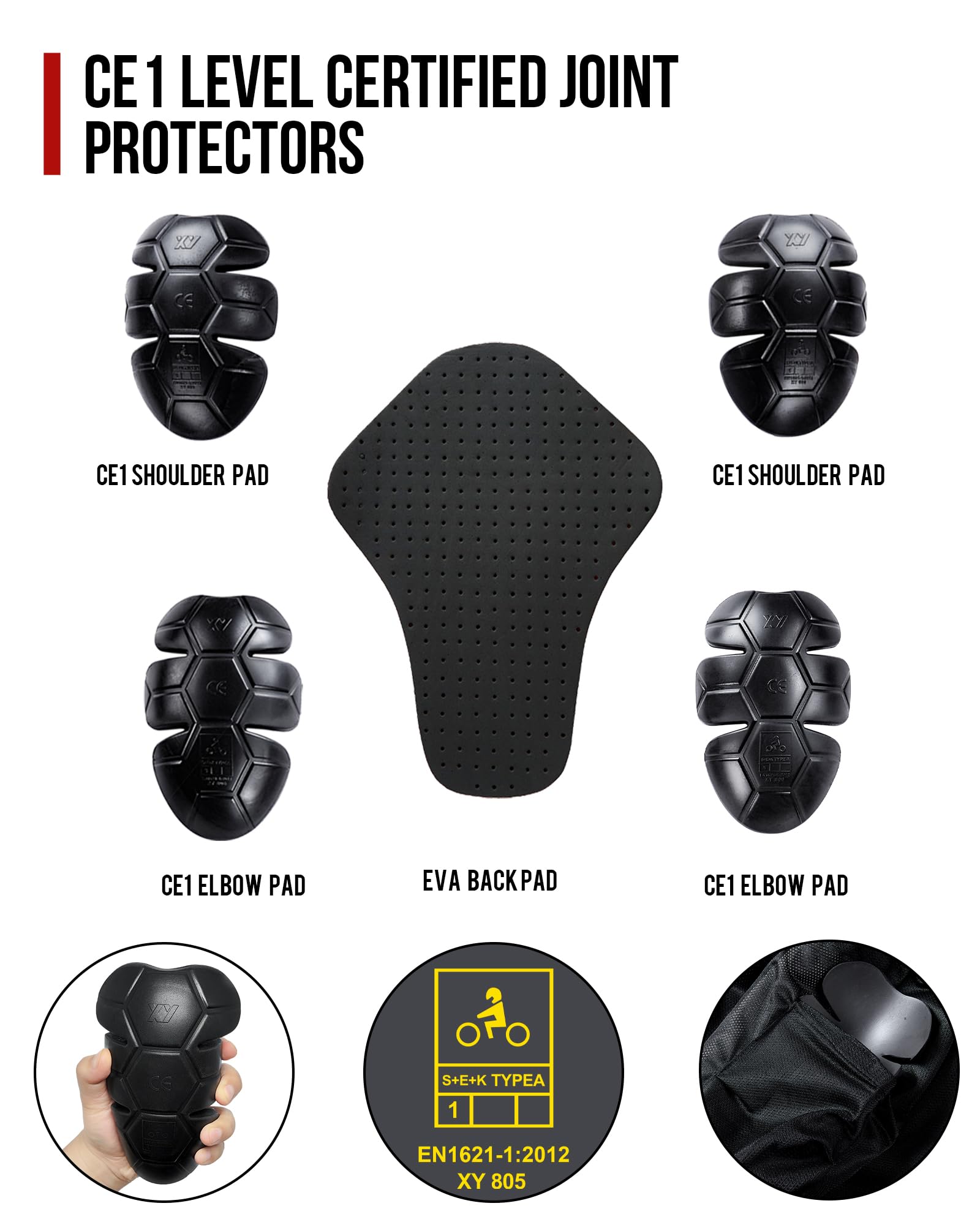BORLENI zippered pocket open securing valuables while riding
