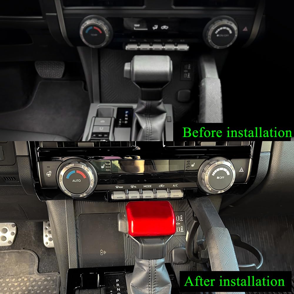BORUIEN packaging with parts, ready-to-install protective shift knob cover