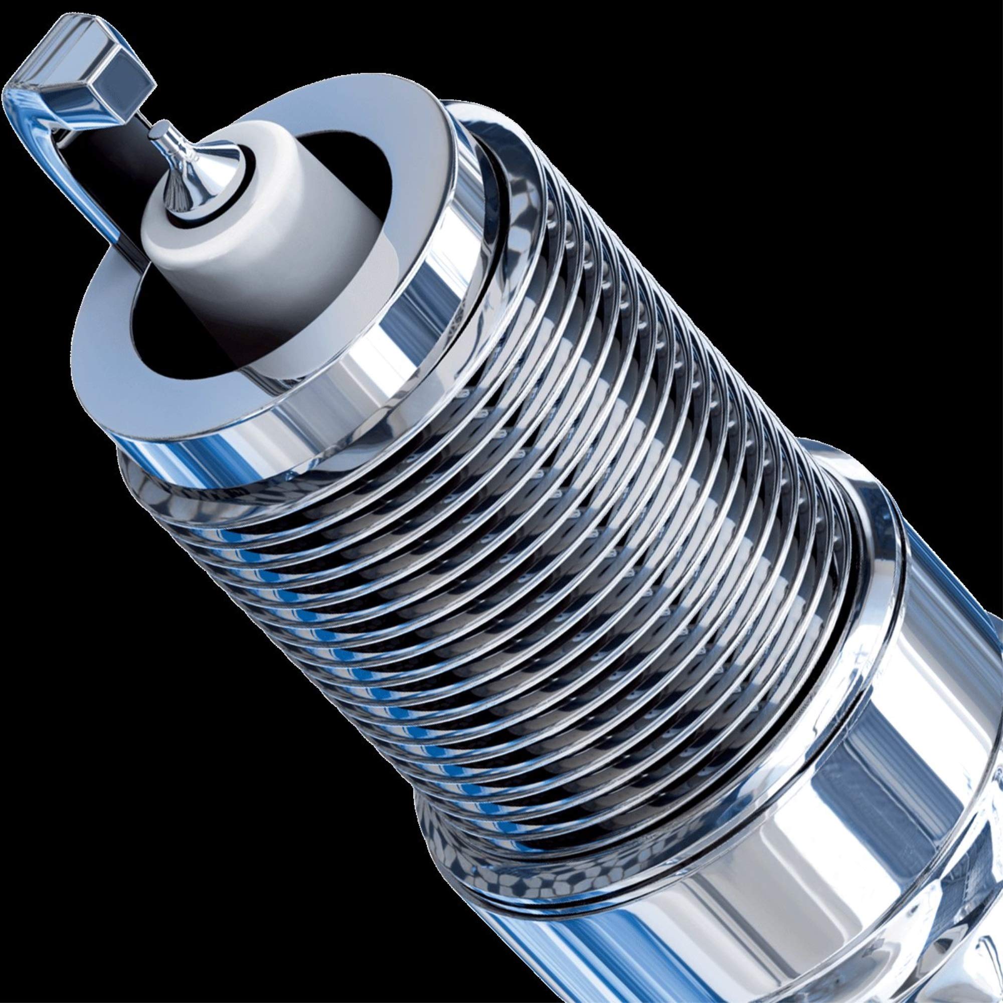 Bosch spark plug installed in engine bay demonstrating reliable ignition