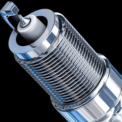 Bosch spark plug installed in engine bay demonstrating reliable ignition