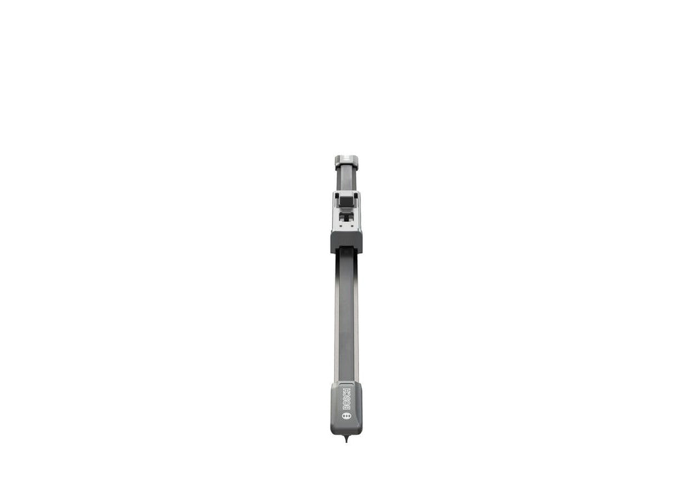 Bosch A284H next to 11-inch ruler for accurate size comparison