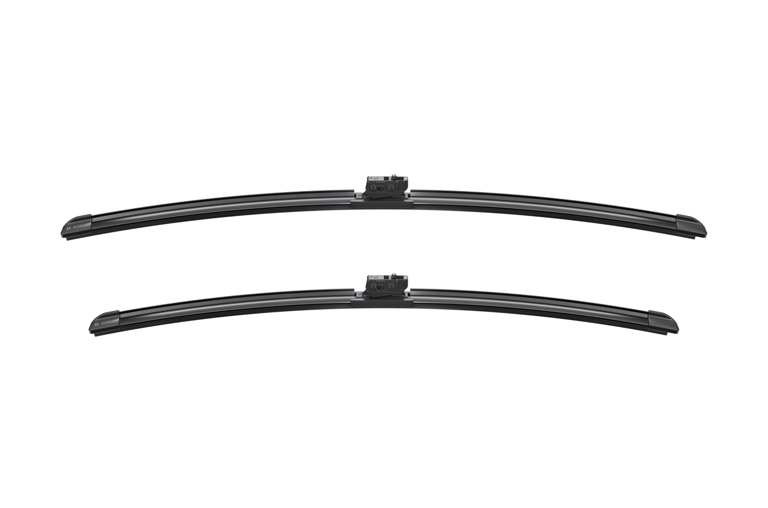 Bosch AeroTwin rubber edge close-up showcasing graphite coating for streak-free wipes