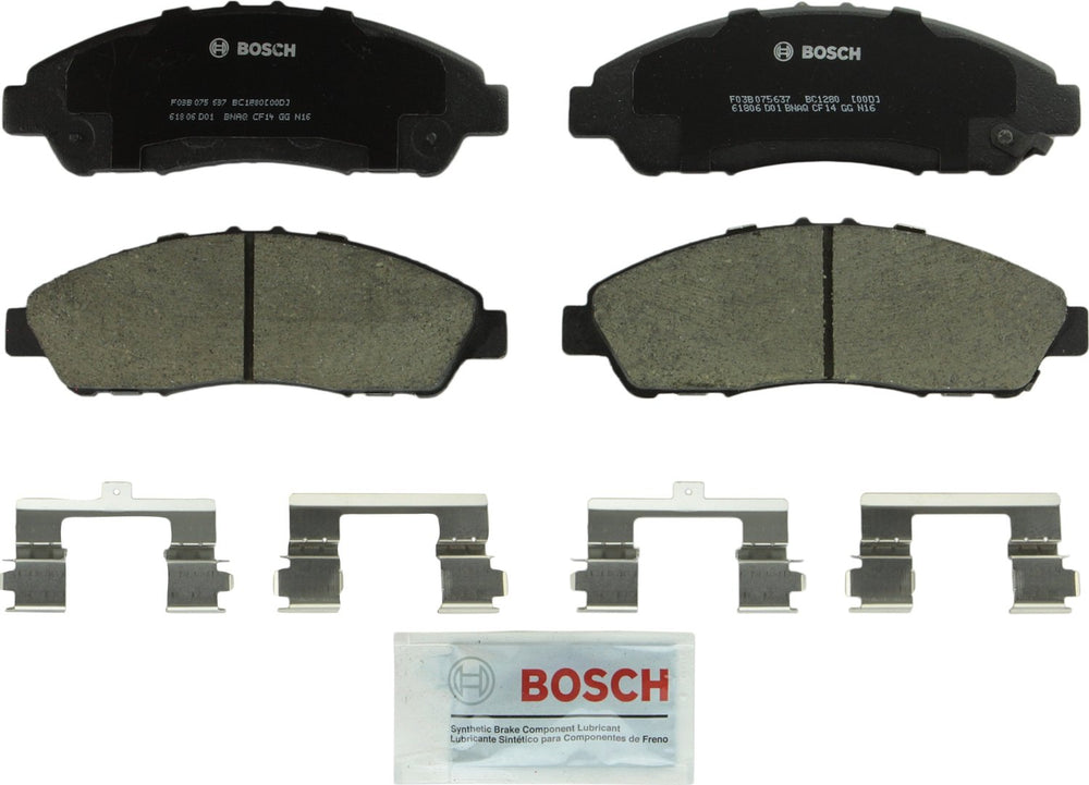 Bosch BC1280 front packaging showing brand and ready-to-install benefit