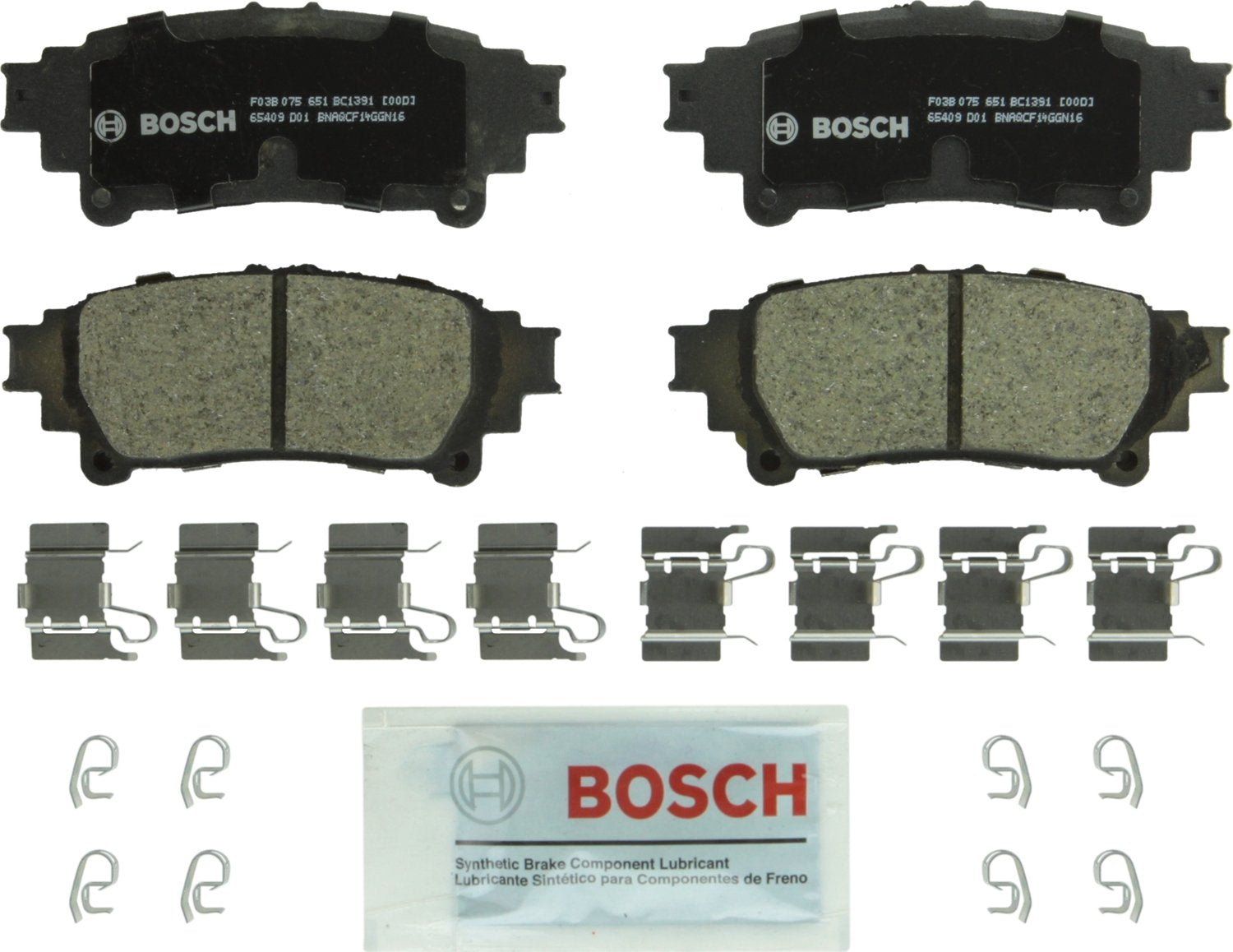 Bosch BC1391 front packaging showing brand and product benefits