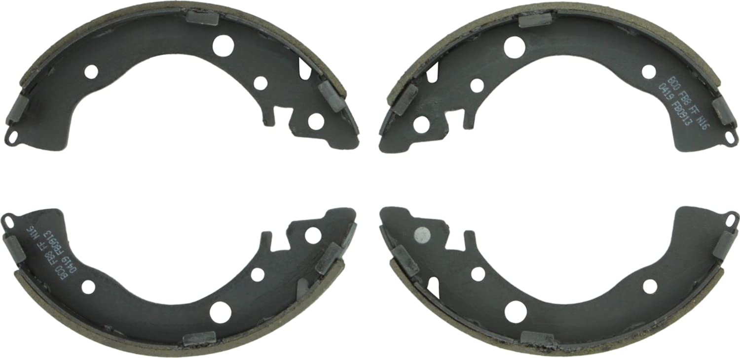 Bosch BS913 rear brake shoes front view showing fit and reliable performance