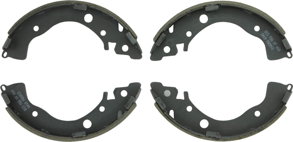 Bosch BS913 rear brake shoes front view showing fit and reliable performance