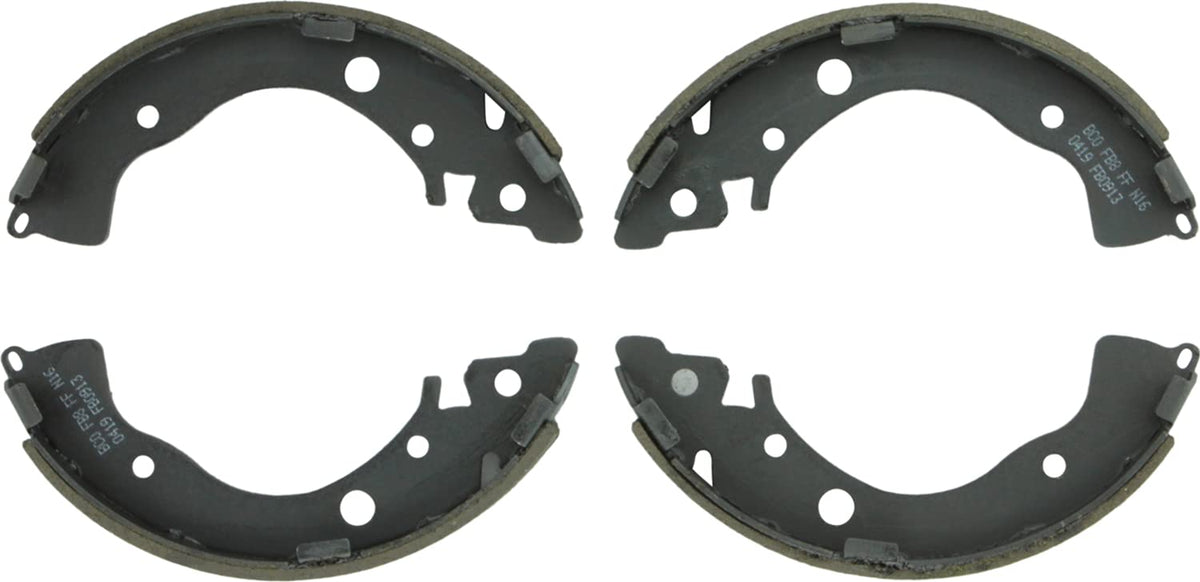 Bosch BS913 rear brake shoes front view showing fit and reliable performance