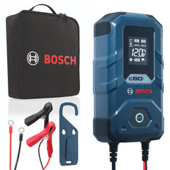 Bosch C80-Li front panel showing display and indicators for quick status reading