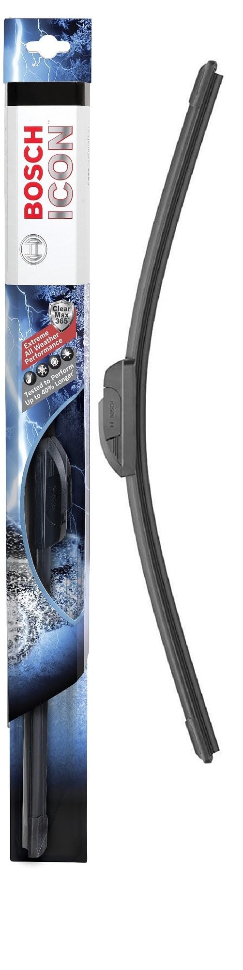 Bosch ICON beam design close-up demonstrating uniform contact and improved visibility