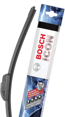 Bosch ICON installed on windshield in rain improving road visibility advantage