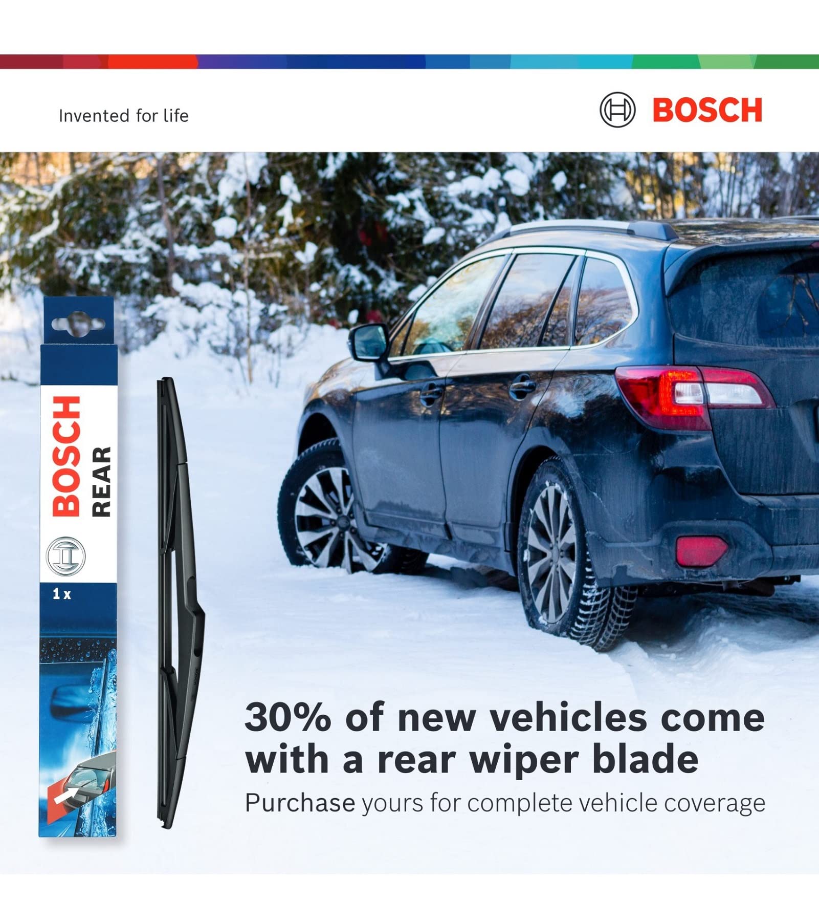 Bosch ICON shown in hand next to ruler for scale confirming correct 19-inch fit