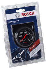 Bosch gauge installed on dashboard demonstrating compact fit and clean integration