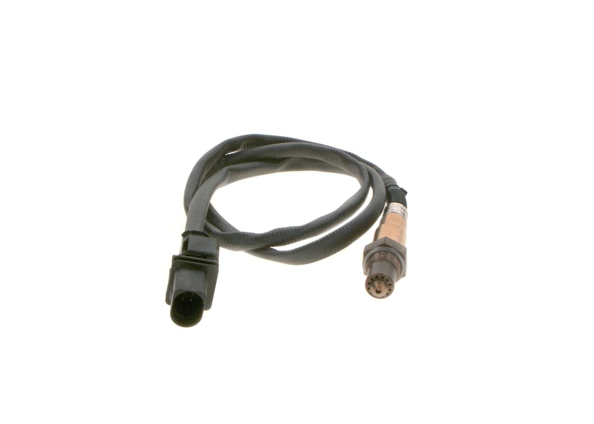 Bosch lambda sensor front view showing ready-to-fit design and reliability