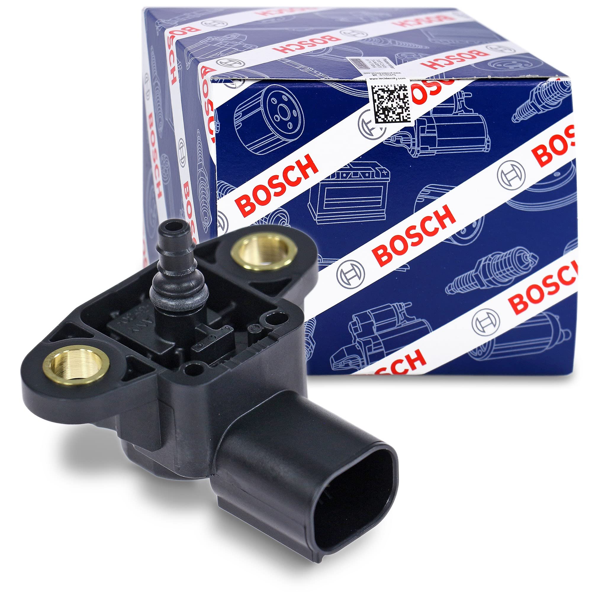 Bosch MAP sensor boxed packaging showing new OE-quality replacement benefit