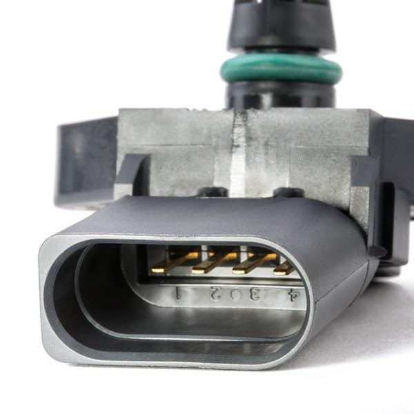 Bosch MAP sensor element close-up showing coated surface for durability