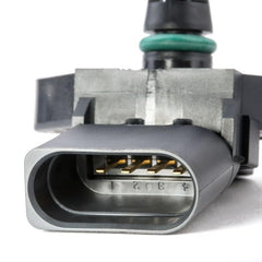 Bosch MAP sensor element close-up showing coated surface for durability