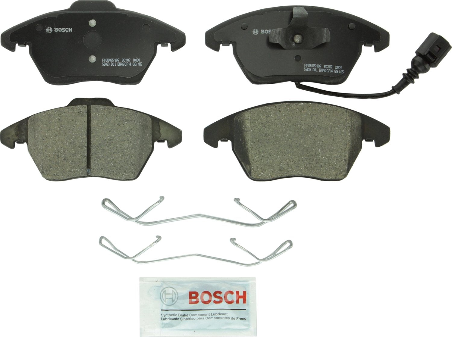 Bosch QuietCast BC1107 front packaging showing product and benefits
