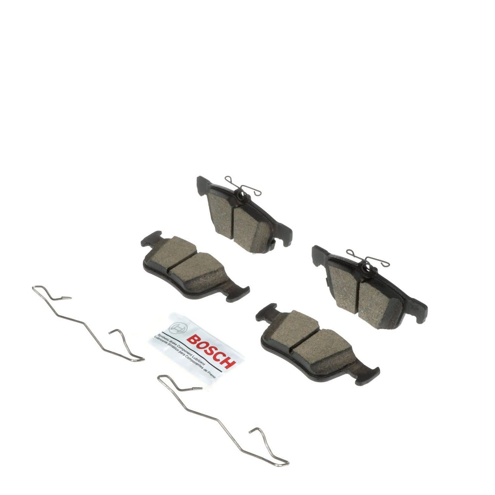 Bosch BC1665 rear brake pads packaging showing brand and ready-to-install benefit