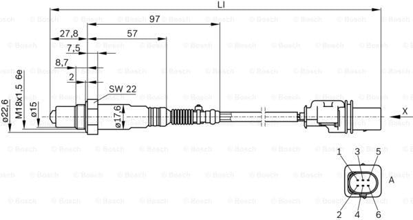 Bosch sensor installed in exhaust showing correct positioning and performance