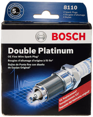 Bosch spark plug front view showing electrode and ready-to-install reliability