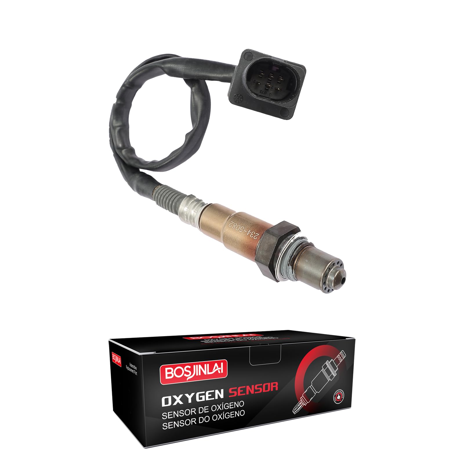 BOSJINLAI upstream O2 sensor front view showing precise fit benefit
