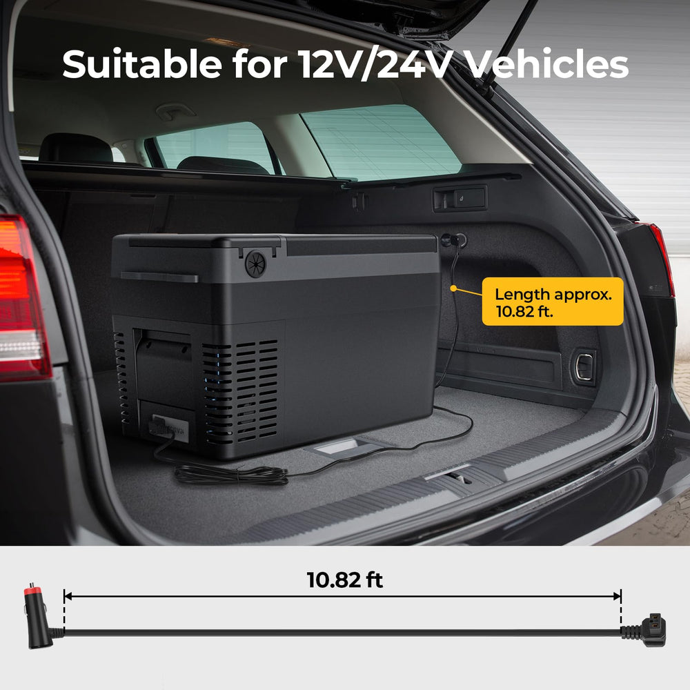 BougeRV cable routed to trunk showing 3.5m length for flexible placement benefit