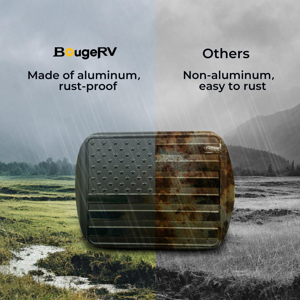 BougeRV installed on truck hitch showing secure fit and improved appearance