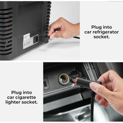 BougeRV cord plugged into vehicle socket demonstrating secure in-car power