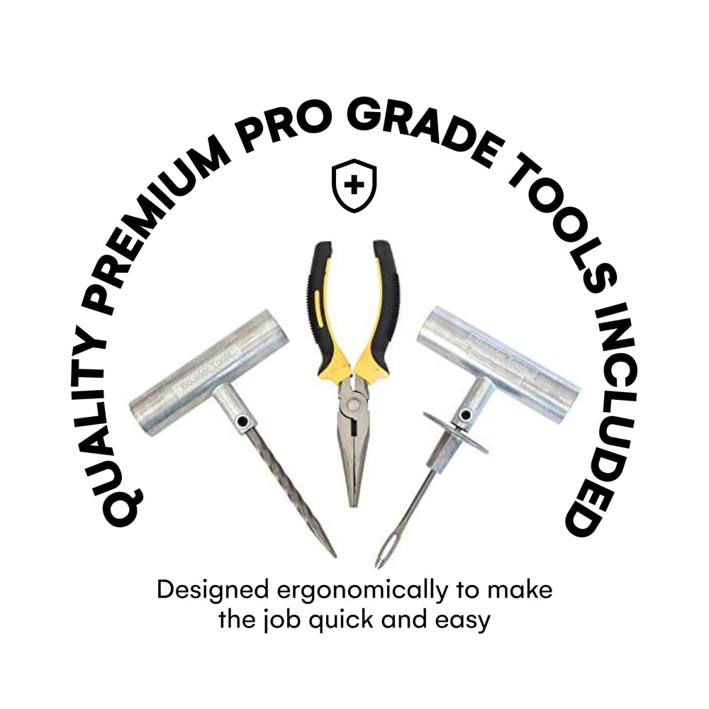 Boulder Tools valve accessories and gauge displayed for accurate pressure checks and versatility